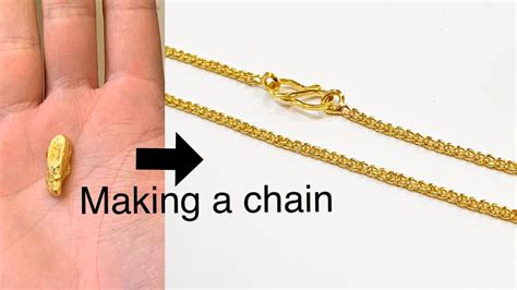 back chainlink necklace what is chainlink built on How a Chain is Made How to Make a Chain Gold Jewelry Making How its Made 4K Video
